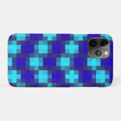 Blue Horizon: Geruite Patroon In Vier Blauwtonen, Case-Mate iPhone Case (Achterkant (horizontaal))