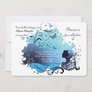 Blue Horizon Invitation Kaart