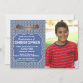 Blue Horizon Photo Invitation Kaart (Voorkant)