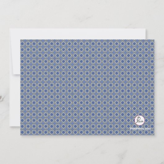 Blue Horizon Photo Invitation Kaart (Achterkant)