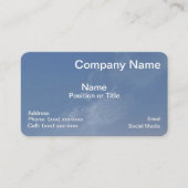 Blue Horizon Professional Business Card Visitekaartje (Voorkant)