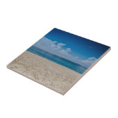 Blue Horizon Sandy Seashore Tegeltje (Zijkant)