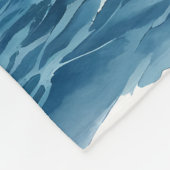 Blue Horizon Solitary Sailboat Fleece Deken (Hoek)