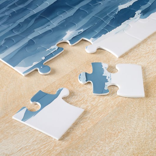 Blue Horizon Solitary Sailboat Legpuzzel (Zijkant)