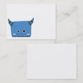 Blue Horned Monster Visitekaartje (Voorkant / Achterkant)