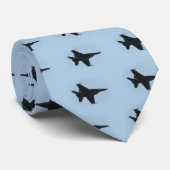 Blue Hornet (F 18 Hornet dat is) Stropdas (Opgerold)