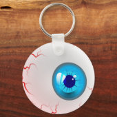 Blue Horror Eyeball Sleutelhanger (Voorkant)