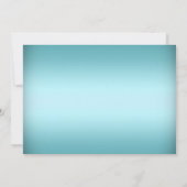 Blue Horse Carriage Princess Sweet 16 Invite Kaart (Achterkant)