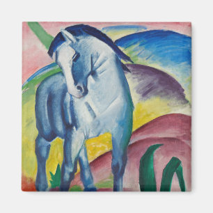 Blue Horse (Cute Animal) (door Marc Franz) Magneet
