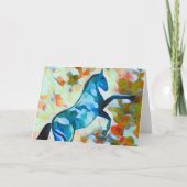 Blue Horse Dansin in Moonlight Kaart (Voorkant)