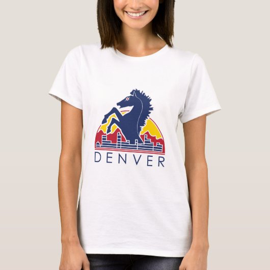 Blue Horse Denver Logo T-shirt (Voorkant)