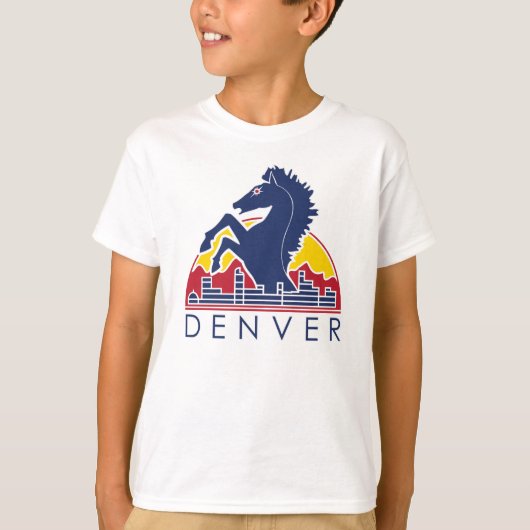 Blue Horse Denver Logo T-shirt (Voorkant)