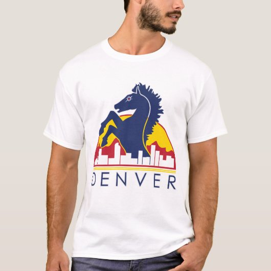 Blue Horse Denver T-shirt (Voorkant)