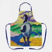 Blue Horse gepersonaliseerd cadeau Schort (Voorkant)