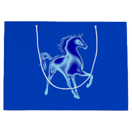 Blue Horse Gift-tas voor uw kleuren Groot Cadeauzakje