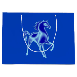 Blue Horse Gift-tas voor uw kleuren Groot Cadeauzakje