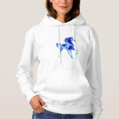 Blue Horse Hoodie - Schilderen (Voorkant)