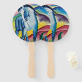 Blue Horse I van Franz Marc Canvas tas Handwaaier (Voorkant en achterkant)