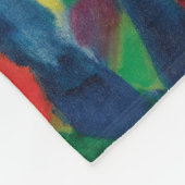 Blue Horse I van Franz Marc Fleece Deken (Hoek)