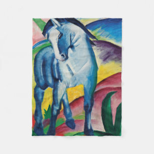 Blue Horse I van Franz Marc Fleece Deken