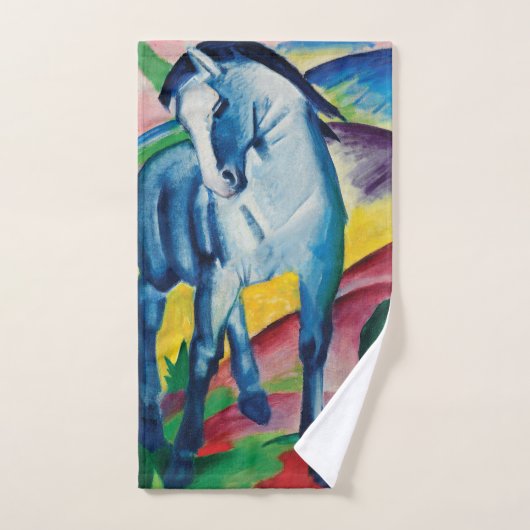 Blue Horse I van Franz Marc Handdoek (Handdoek)