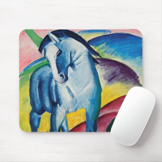 Blue Horse I van Franz Marc Muismat (Met muis)