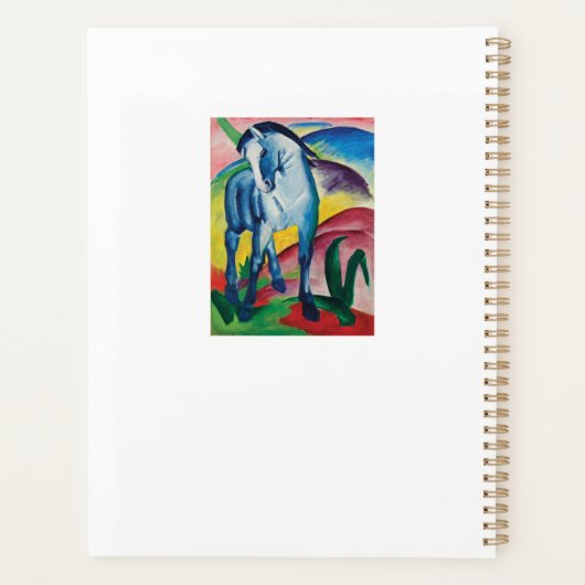 Blue Horse I van Franz Marc Planner (Achterkant)