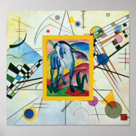 Blue Horse I van Franz Marc Poster