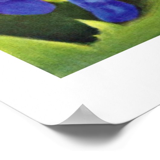 Blue Horse I van Franz Marc Poster (Hoek)