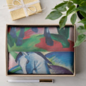 Blue Horse I van Franz Marc Tissuepapier (Geschenk)