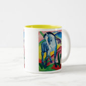 Blue Horse I van Franz Marc Tweekleurige Koffiemok (Voorkant rechts)
