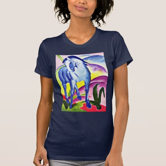 Blue Horse I van Marc Franz T-shirt (Voorkant)