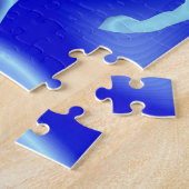 Blue Horse Jigzaag Puzzle Gift Legpuzzel (Zijkant)