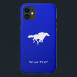 Blue Horse Racing Case-Mate iPhone Case<br><div class="desc">Je zult van dit coole blauwe paardenracepaardenraces houden... jockey design. Geweldig voor cadeautjes! Beschikbaar op T-shirts, smartphones, muismatten, sleutelhangers, posters, kaarten, elektronische omslagen, sleeves voor computerlaptops/notitieboeken, petten, mokken en nog veel meer! Bezoek onze site voor een hoesje met een aangepast cadeau voor Samsung Galaxy S3, iphone 5, HTC vivid /...</div>