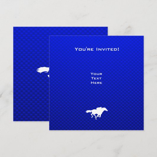 Blue Horse Racing Kaart (Voorkant / Achterkant)