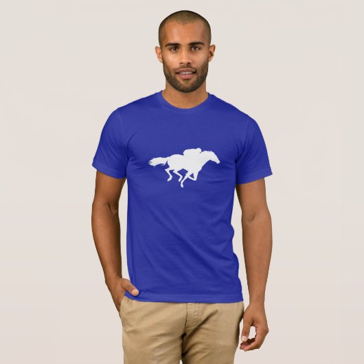 Blue Horse Racing T-shirt (Voorkant volledig)