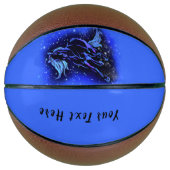 Blue Horse Running at Sterrennacht - aangepaste te Basketbal (Voorkant)