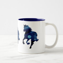Blue horse Two-Tone Mok