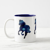 Blue horse Two-Tone Mok (Links)