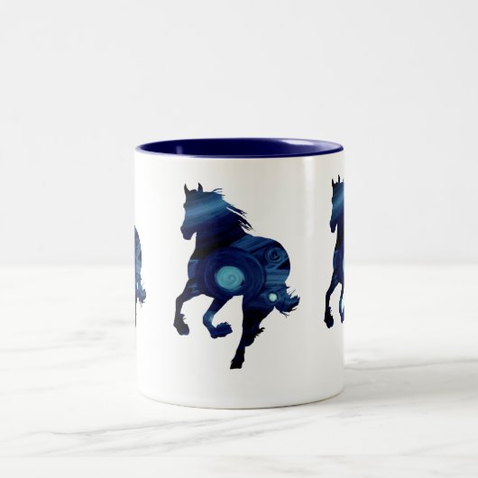 Blue horse Two-Tone Mok (Center)