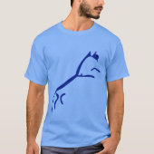 Blue Horse - Uffington White Horse Geoglyph T-shirt (Voorkant)
