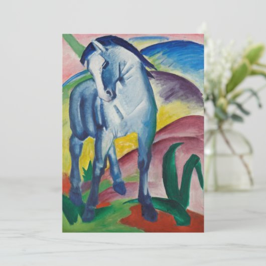 Blue Horse van Franz Marc,  Kunst (Staand voorkant)