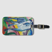 Blue Horse van Franz Marc,  Kunst Bagagelabel (Voorkant (horizontaal))