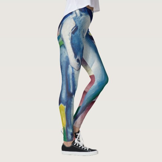 Blue Horse van Franz Marc, Kunst Leggings (Rechts)