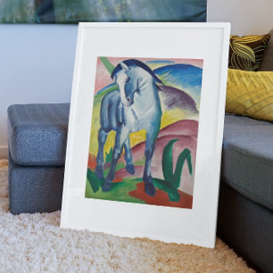 Blue Horse van Franz Marc, Kunst Poster