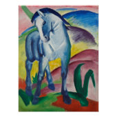Blue Horse van Franz Marc, Kunst Poster (Voorkant)