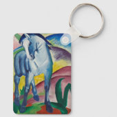 Blue Horse van Franz Marc, Kunst Sleutelhanger (Achterkant)