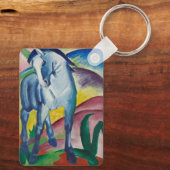Blue Horse van Franz Marc,  Kunst Sleutelhanger (Achterkant)