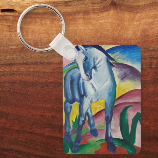 Blue Horse van Franz Marc,  Kunst Sleutelhanger (Voorkant)