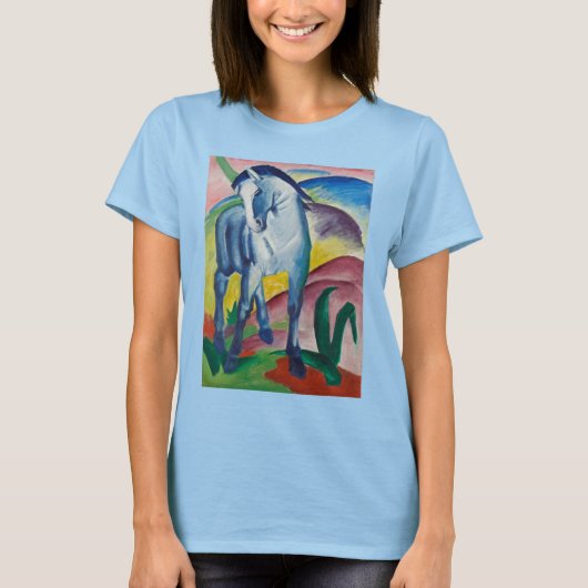 Blue Horse van Franz Marc,  Kunst T-shirt (Voorkant)